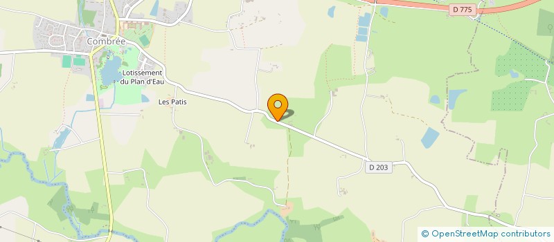 localisation de l'entreprise MONSIEUR CLAUDE PAGIS  OMBREE D'ANJOU