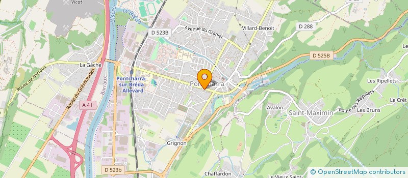 localisation de l'entreprise MONSIEUR CLAUDE PAILLET  PONTCHARRA