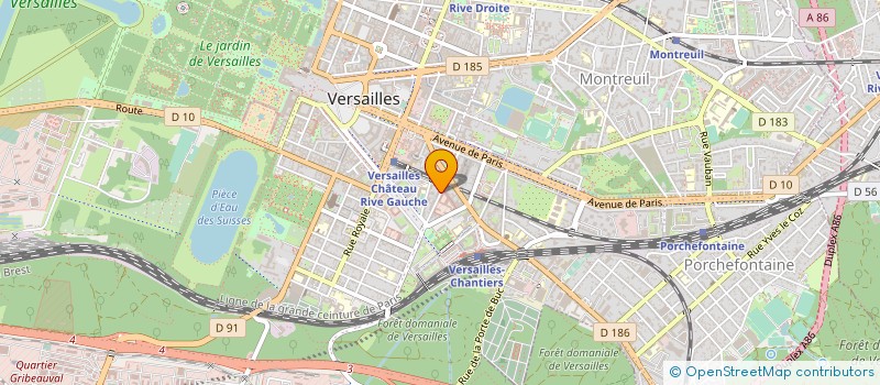 localisation de l'entreprise MONSIEUR CLAUDE PALANQUE à VERSAILLES