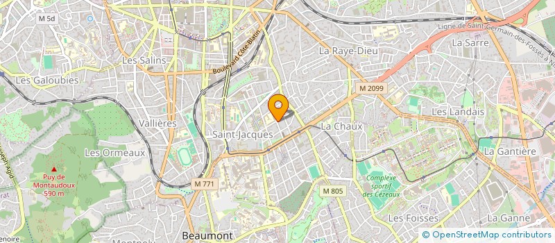 localisation de l'entreprise MONSIEUR CLAUDE PAPET  CLERMONT-FERRAND