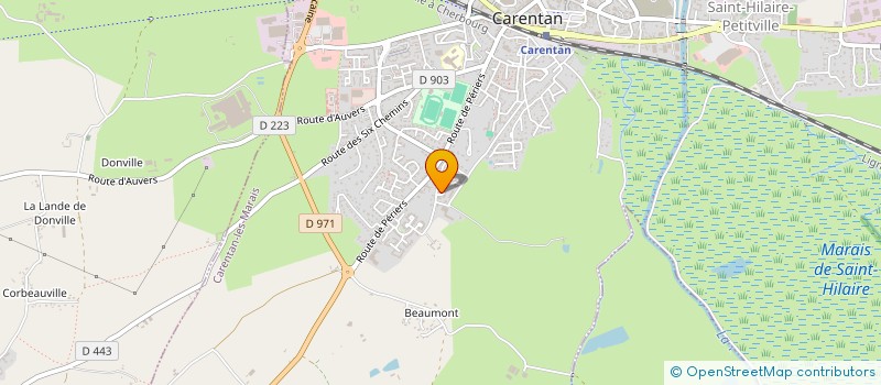 localisation de l'entreprise MONSIEUR CLAUDE PAPILLAULT  CARENTAN-LES-MARAIS