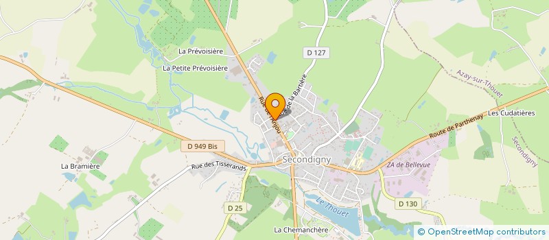 localisation de l'entreprise MONSIEUR CLAUDE PAPILLON à SECONDIGNY