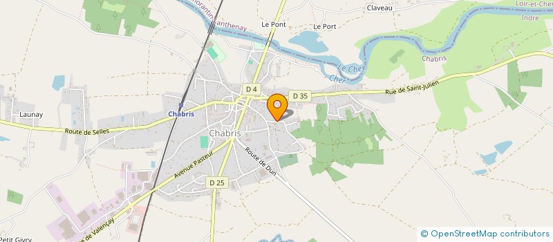 localisation de l'entreprise MONSIEUR CLAUDE PAQUIER à CHABRIS