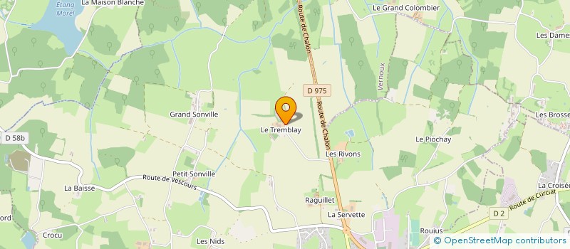 localisation de l'entreprise MONSIEUR CLAUDE PAUGET  SAINT-TRIVIER-DE-COURTES