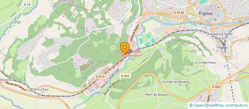 localisation de l'entreprise MONSIEUR CLAUDE PAUMIER à FIGEAC