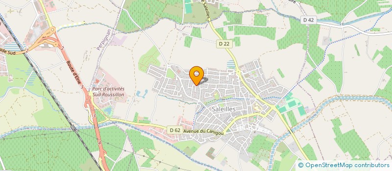 localisation de l'entreprise MONSIEUR CLAUDE PAUNERO à SALEILLES