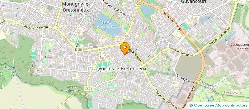 localisation de l'entreprise MONSIEUR CLAUDE PAYEN  VOISINS-LE-BRETONNEUX