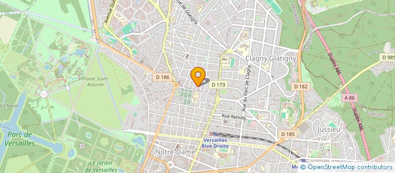 localisation de l'entreprise MONSIEUR CLAUDE PAYRARD  LE CHESNAY-ROCQUENCOURT