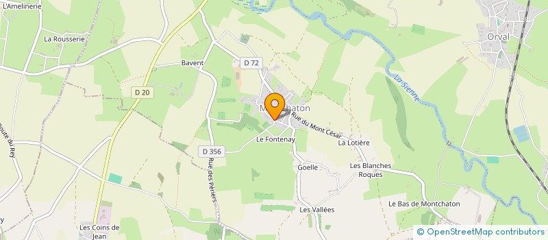 localisation de l'entreprise MONSIEUR CLAUDE PAYSANT à ORVAL SUR SIENNE