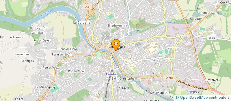 localisation de l'entreprise MONSIEUR CLAUDE PEDRONO  LANNION