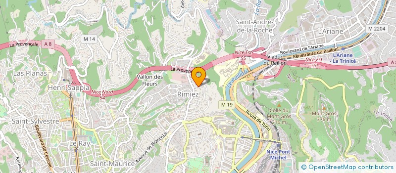 localisation de l'entreprise MONSIEUR CLAUDE PEIRONE  NICE