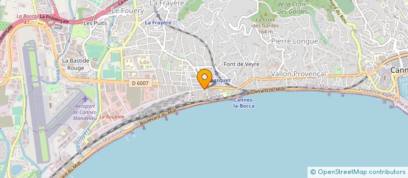 localisation de l'entreprise MONSIEUR CLAUDE PELISSOU à CANNES