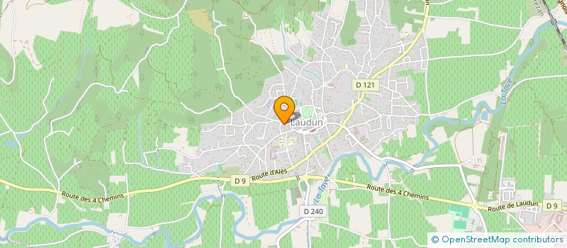 localisation de l'entreprise MONSIEUR CLAUDE PELLATON  LAUDUN-L'ARDOISE