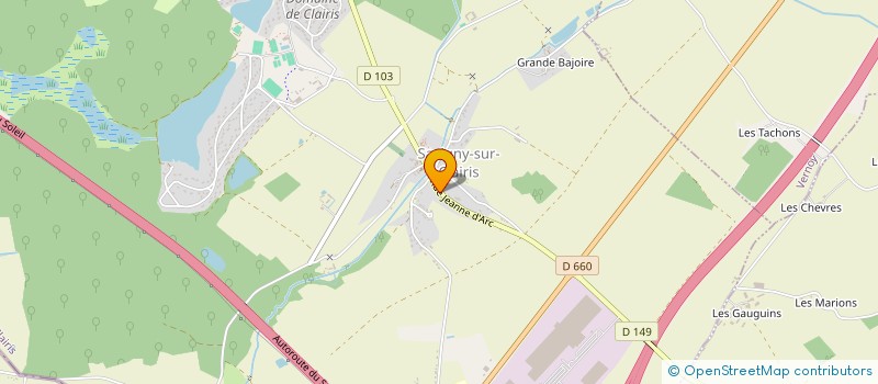 localisation de l'entreprise MONSIEUR CLAUDE PELLETIER à SAVIGNY-SUR-CLAIRIS