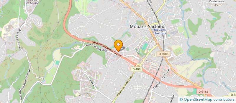 localisation de l'entreprise MONSIEUR CLAUDE PELLICCIARI  MOUANS-SARTOUX