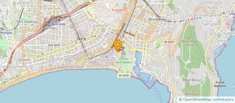 localisation de l'entreprise MONSIEUR CLAUDE PELLIER à NICE