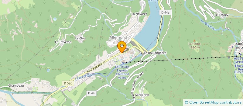 localisation de l'entreprise MONSIEUR CLAUDE PELLISSIER  ALLEMOND