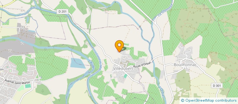localisation de l'entreprise MONSIEUR CLAUDE PERALTA  VILLEDUBERT