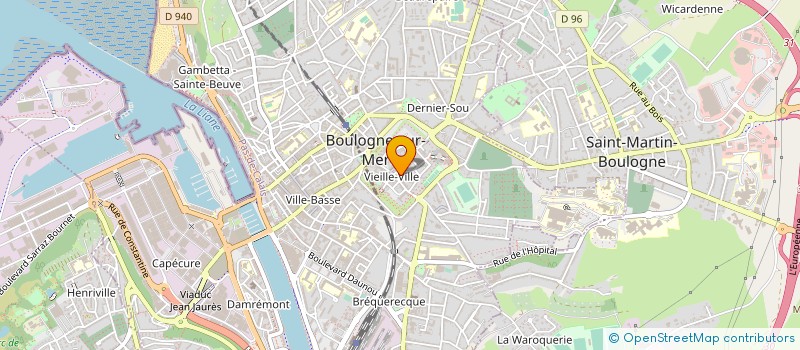 localisation de l'entreprise MONSIEUR CLAUDE PERARD à BOULOGNE-SUR-MER