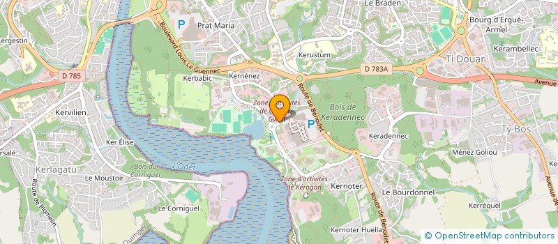 localisation de l'entreprise MONSIEUR CLAUDE PERIN à QUIMPER