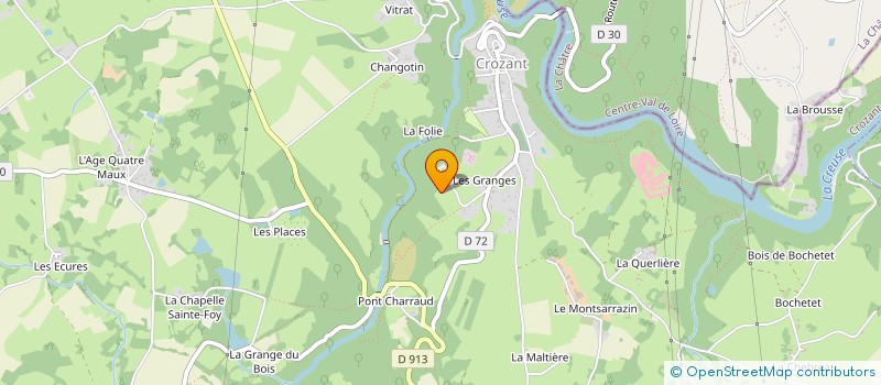 localisation de l'entreprise MONSIEUR CLAUDE PERIOT à CROZANT