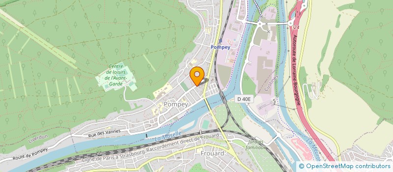 localisation de l'entreprise MONSIEUR CLAUDE PERNOT  POMPEY