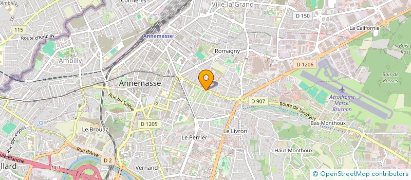 localisation de l'entreprise MONSIEUR CLAUDE PERNOUD à ANNEMASSE