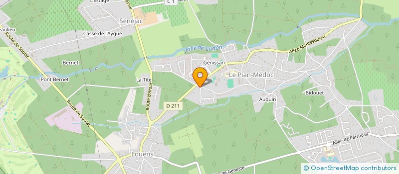 localisation de l'entreprise MONSIEUR CLAUDE PERRAUDIN  LE PIAN-MEDOC