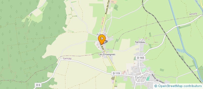localisation de l'entreprise MONSIEUR CLAUDE PERREAU à TANNAY