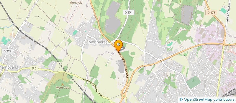 localisation de l'entreprise MONSIEUR CLAUDE PERRENOUD à DOLE