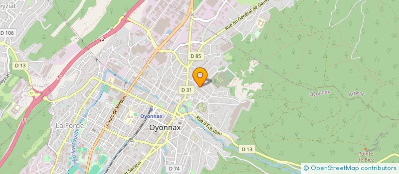 localisation de l'entreprise MONSIEUR CLAUDE PERRIER à OYONNAX