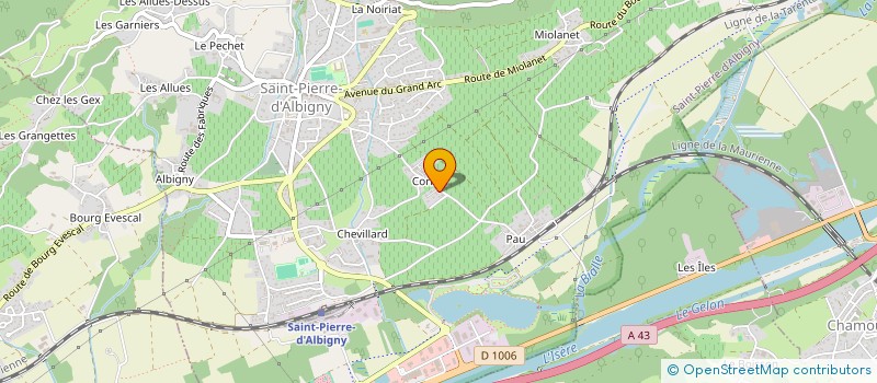 localisation de l'entreprise MONSIEUR CLAUDE PERRIER  SAINT PIERRE D'ALBIGNY