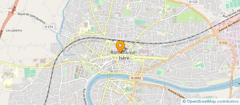 localisation de l'entreprise MONSIEUR CLAUDE PERRIN à ROMANS-SUR-ISERE