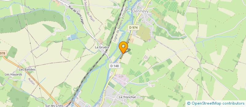 localisation de l'entreprise MONSIEUR CLAUDE PERRIN  DENNEVY