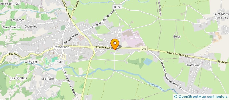 localisation de l'entreprise MONSIEUR CLAUDE PETELET  RENAISON