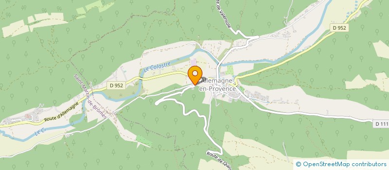 localisation de l'entreprise MONSIEUR CLAUDE PETIT  ALLEMAGNE-EN-PROVENCE