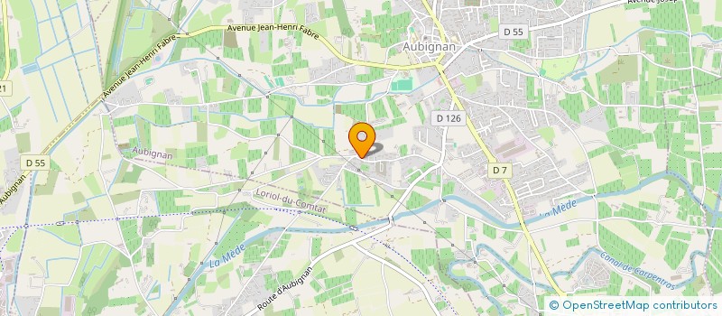 localisation de l'entreprise MONSIEUR CLAUDE PEYLIGRINY  AUBIGNAN