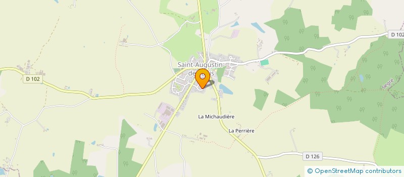 localisation de l'entreprise MONSIEUR CLAUDE PHILIPPE  SAINT-AUGUSTIN-DES-BOIS