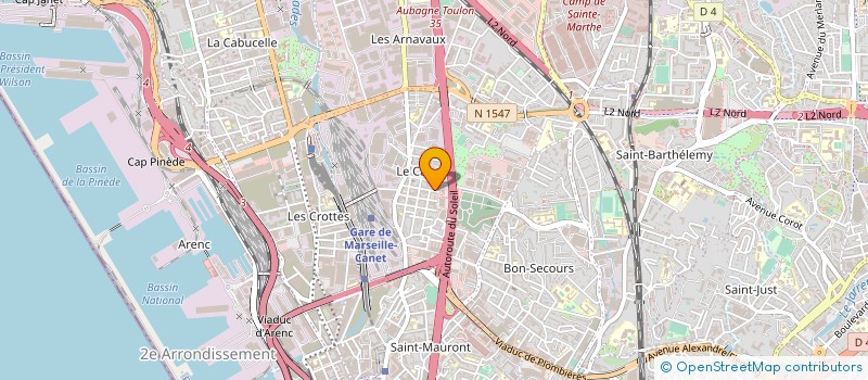 localisation de l'entreprise MONSIEUR CLAUDE-PHILIPPE BERGER à MARSEILLE