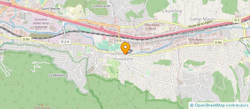 localisation de l'entreprise MONSIEUR CLAUDE PICARD  LA PENNE-SUR-HUVEAUNE