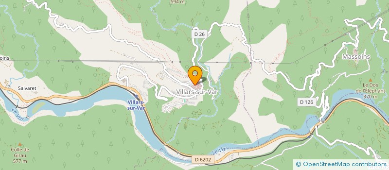 localisation de l'entreprise MONSIEUR CLAUDE PIERROT  VILLARS-SUR-VAR