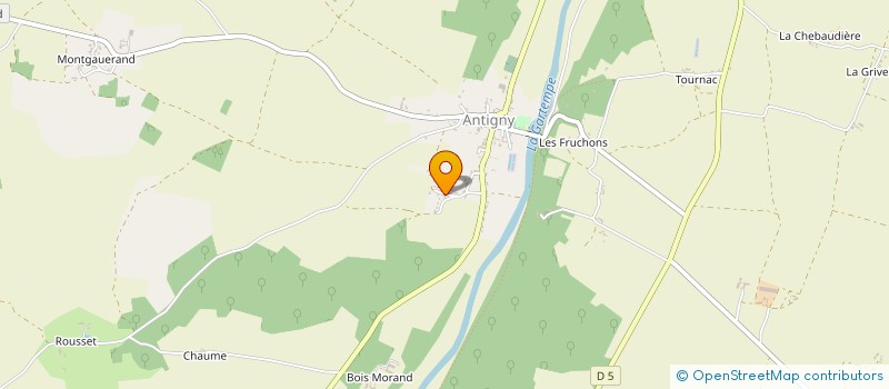 localisation de l'entreprise MONSIEUR CLAUDE PIGEAUD à ANTIGNY