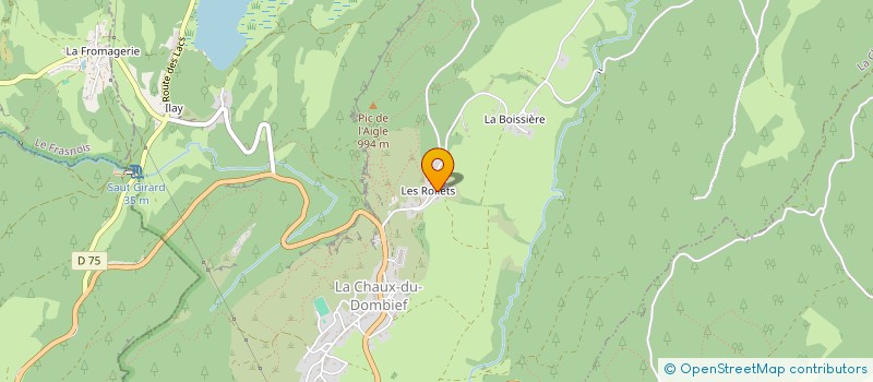 localisation de l'entreprise MONSIEUR CLAUDE PILLOUD  LA CHAUX-DU-DOMBIEF