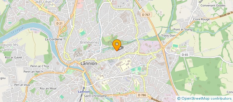 localisation de l'entreprise MONSIEUR CLAUDE PINCK  LANNION