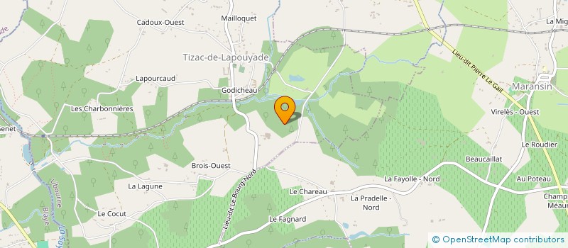 localisation de l'entreprise MONSIEUR CLAUDE PINEAUD à TIZAC-DE-LAPOUYADE