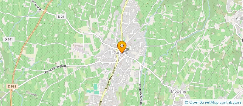 localisation de l'entreprise MONSIEUR CLAUDE PINO  CAROMB