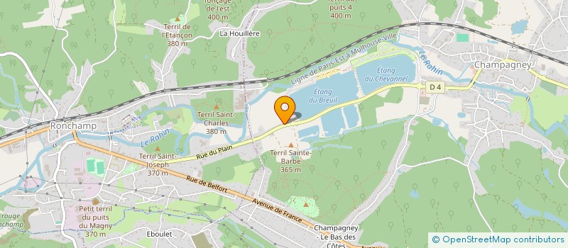 localisation de l'entreprise MONSIEUR CLAUDE PINOT  CHAMPAGNEY