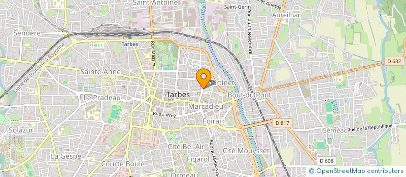 localisation de l'entreprise MONSIEUR CLAUDE PIQUET à TARBES