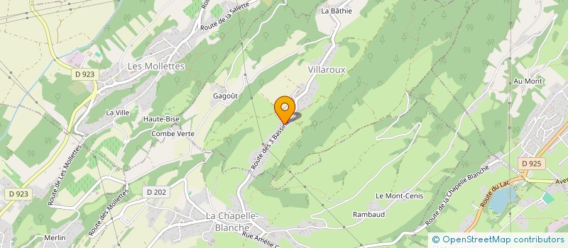 localisation de l'entreprise MONSIEUR CLAUDE PISSETTY  VILLAROUX