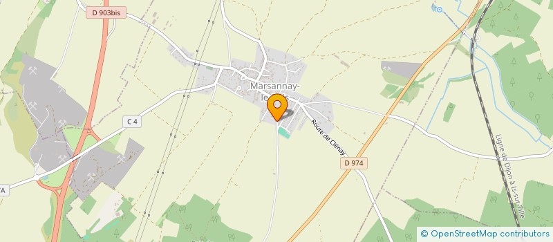 localisation de l'entreprise MONSIEUR CLAUDE PITOIZET  MARSANNAY-LE-BOIS